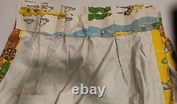 Vintage Peanuts curtains Charlie Brown Lucy Linus Snoopy Woodstock Schulz 1970s