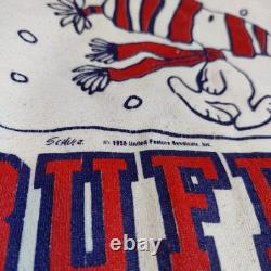 Vintage Snoopy Crewneck Sweatshirt Mens L 50s Snoopy Charlie Brown Schulz