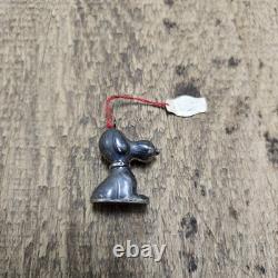 Vintage Snoopy Dog 1958 Sterling Silver Christmas Ornament Pendant Charlie Brown