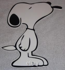 Vintage Snoopy Dog Peanuts Diecut 13 Metal Charles M Schulz Comic Tv Movie Sign
