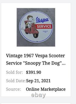 Vintage Snoopy Dog Peanuts Diecut 13 Metal Charles M Schulz Comic Tv Movie Sign