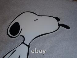 Vintage Snoopy Dog Peanuts Diecut 13 Metal Charles M Schulz Comic Tv Movie Sign
