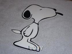 Vintage Snoopy Dog Peanuts Diecut 13 Metal Charles M Schulz Comic Tv Movie Sign