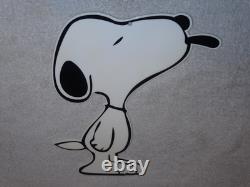Vintage Snoopy Dog Peanuts Diecut 13 Metal Charles M Schulz Comic Tv Movie Sign