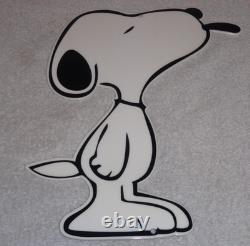 Vintage Snoopy Dog Peanuts Diecut 13 Metal Charles M Schulz Comic Tv Movie Sign