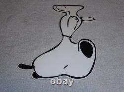 Vintage Snoopy Dog Peanuts Diecut 13 Metal Charles M Schulz Comic Tv Movie Sign