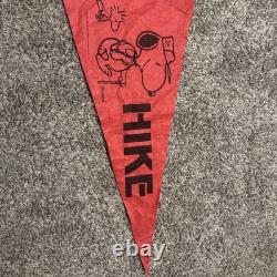 Vintage Snoopy Hike Felt Banner 1965 Snoopy Charlie Brown