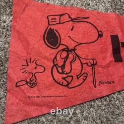 Vintage Snoopy Hike Felt Banner 1965 Snoopy Charlie Brown