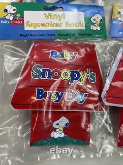 Vintage Snoopy Lot Of Baby Collection Items For Decoration Book Charlie Brown