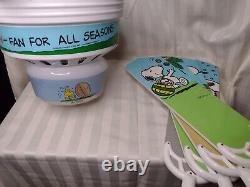 Vintage Snoopy Peanuts Ceiling Fan for All Seasons and Light Kit