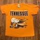 Vintage Tennessee Volunteers Shirt Adult Lg Orange Snoopy Peanuts Charlie Brown