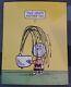 Vtg 1950 Poster Peanuts Schulz Charlie Brown Thus Endeth Another Day Green