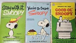 Vtg Charlie Brown Peanuts Snoopy Paperback Collection Charles Schultz 21 Books