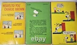 Vtg Charlie Brown Peanuts Snoopy Paperback Collection Charles Schultz 21 Books