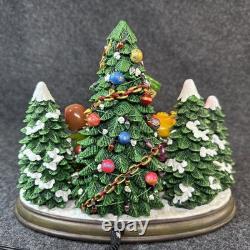 Vtg Danbury Mint Christmas Time Is Here Charlie Brown Peanuts Snoopy Lighted