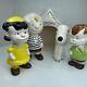 Vtg Peanuts Snoopy Atlantic Mold Style Ceramic Figures Charlie Brown Lucy Linus