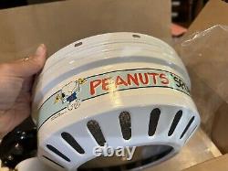 Vtg Peanuts Sports Fan Ceiling Fan Light Kit 42 four blade Snoopy Charlie Brown