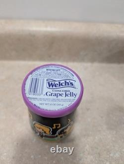 Welch's Concord Grape Jelly Peanuts Snoopy Charlie Brown Lucy Sealed With Lids