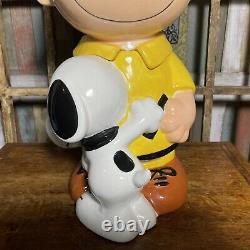 Westland Giftware Charlie Brown and Snoopy Ceramic Cookie Jar 13.5 Inches Tall