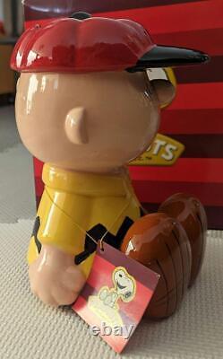 Westland Snoopy Bindage Charlie Brown Pottery Piggy Bank Figurine