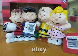 Westland Snoopy Charlie Brown Pottery With Salt And Pepper