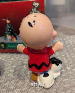 Westland snoopy charlie brown Vintage christmas salt & pepper shakers