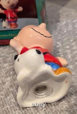 Westland snoopy charlie brown Vintage christmas salt & pepper shakers