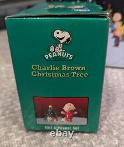 Westland snoopy charlie brown Vintage christmas salt & pepper shakers