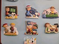 Willabee & Ward Peanuts Magnet Collection 13 Magnets Charlie Brown, Snoopy, etc