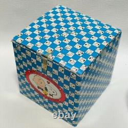 Willitts Snoopy 40th Anniversary Charlie Brown Pottery Music Box Used Japan