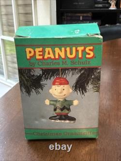 Willitts Snoopy & Charlie Brown Vintage Ceramic Ornaments Skating Bundle