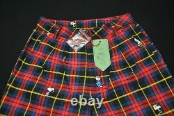 Women's Lazy Oaf x Peanuts Pants Size 8 Snoopy Charlie Brown Woodstock Plaid