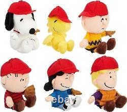 Woodstock Nakajima Snoopy Bean Doll Set Baseball Stuffed Toy Charlie Brown