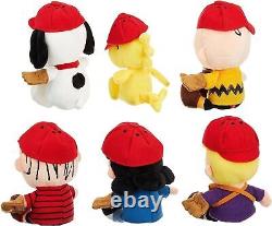 Woodstock Nakajima Snoopy Bean Doll Set Baseball Stuffed Toy Charlie Brown