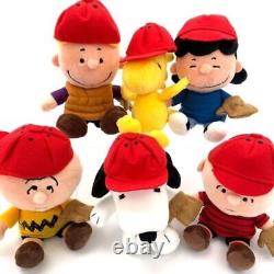 Woodstock Nakajima Snoopy Bean Doll Set Baseball Stuffed Toy Charlie Brown