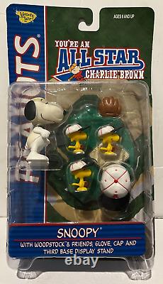 You're An All Star Charlie Brown Deluxe Box + 6 Figure Set Snoopy Linus Lucy