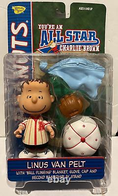 You're An All Star Charlie Brown Deluxe Box + 6 Figure Set Snoopy Linus Lucy