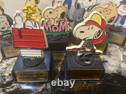 10 Snoopy et ses amis vintage : Linus, Charlie Brown, Woodstock, trophées Aviva