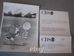 12- Org- Peanuts Schulz- Promo Photos de la Première de l'Émission de Télévision CBS - Charlie Brown Snoopy