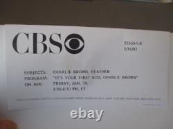 12- Org- Peanuts Schulz- Promo Photos de la Première de l'Émission de Télévision CBS - Charlie Brown Snoopy