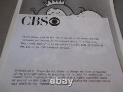 12- Org- Peanuts Schulz- Promo Photos de la Première de l'Émission de Télévision CBS - Charlie Brown Snoopy
