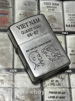 1966 Zippo vietnamien Charlie Brown Snoopy Période militaire vintage