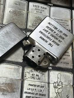 1966 Zippo vietnamien Charlie Brown Snoopy Période militaire vintage