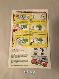 1969 Mattel CRÉATEUR D'IMAGES PEANUTS CHARLIE BROWN & SNOOPY Difficile à trouver Complet