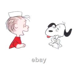 1969 SNOOPY CHARLIE BROWN ÉTÉ PEANUTS Charles Schulz CEL ORIGINAL DE PRODUCTION
