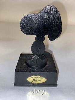 1970 Aviva Ufs Peanuts Trophy Award Snoopy Le Meilleur Vendeur Du Monde Charlie Brown