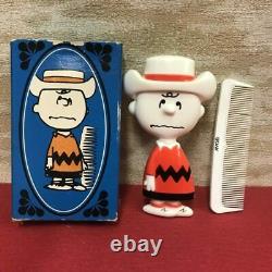 1970s Charlie Brown Comb Brush Set Avec Boîte Vintage Snoopy