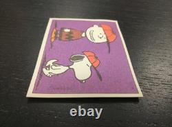 1971 Figurines Linus n°31 Carte Charlie Brown et Snoopy QUASI NEUVE PARFAITE RARE