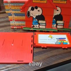 1981 avec la série complète CASE CHARLIE BROWN Cyclopedia Books 1-15 reliés vintage