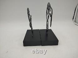 2 Sculptures en fil de fer Peanuts Hallmark Charlie Brown Snoopy Linus MEILLEUR CHIEN SANS PEUR